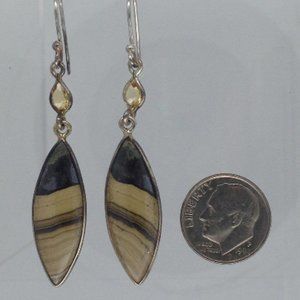 Schalenblende Healing Stone solid sterling silver